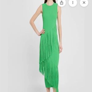 Simon miller Green Sleeveless Fringe Dress